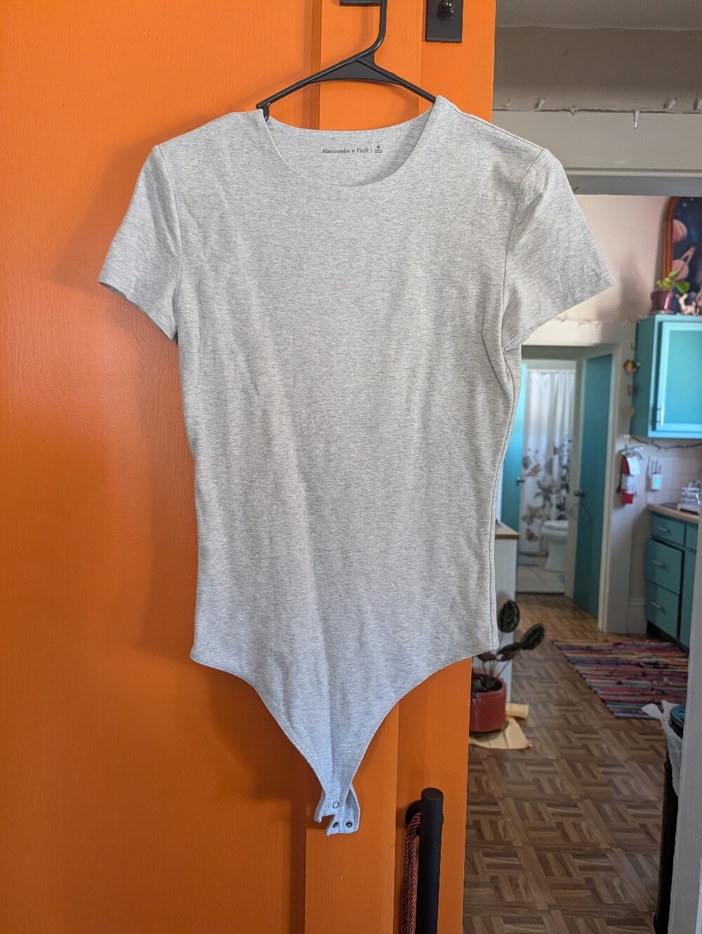 Abercrombie & Fitch Short-Sleeve Seamless Fabric Soft Crew Bodysuit